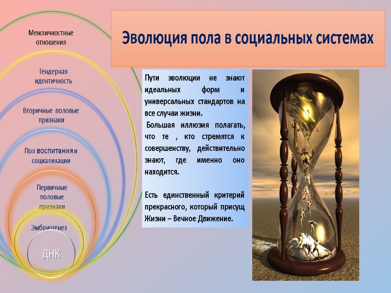 Эволюция пола в социальных системах Пути эволюции не знают идеальных форм и универсальных стандартов